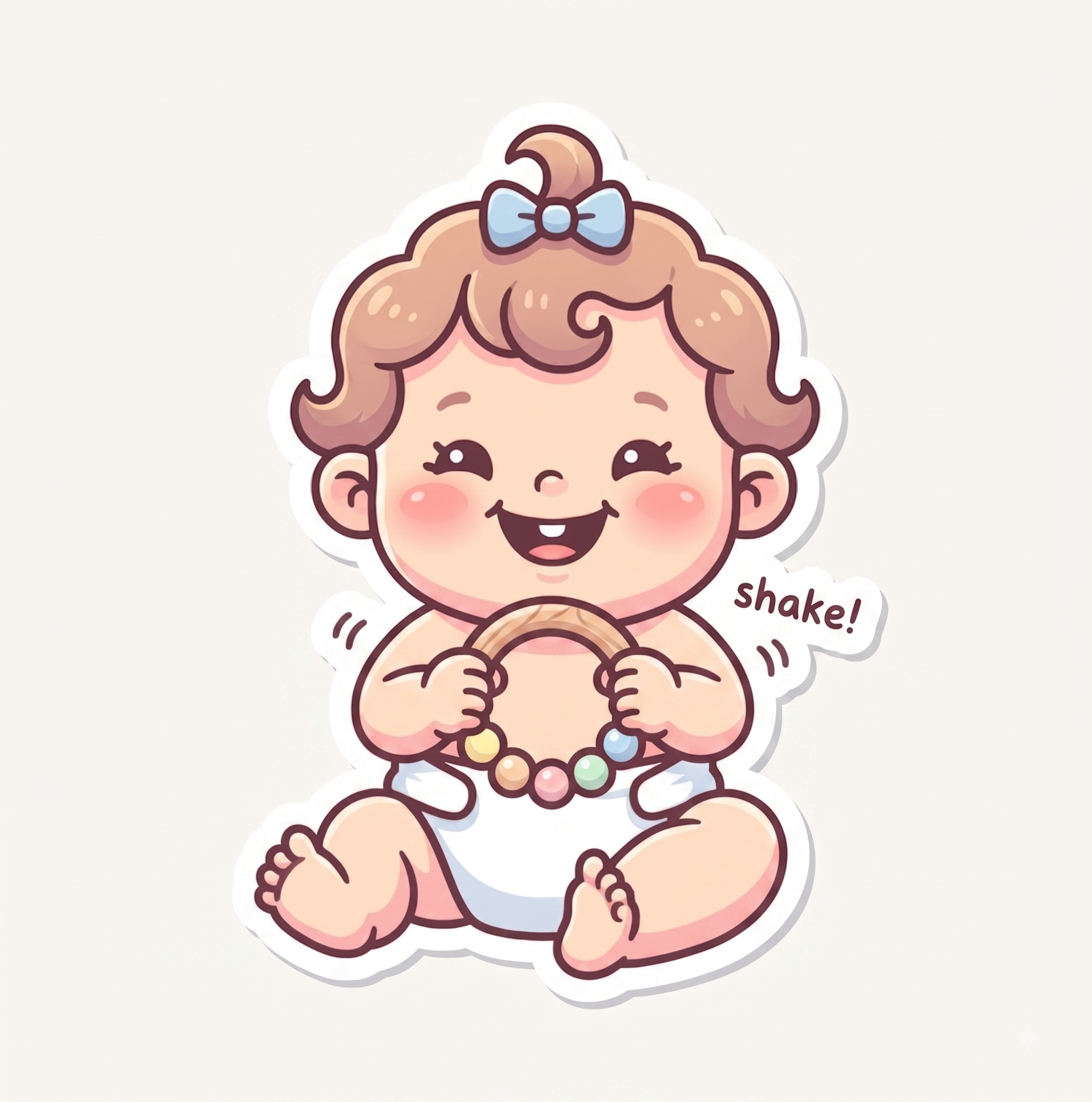 Cute baby cartoon illustration
